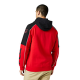SUDADERA FOX ZIPPER DVIDE ROJO