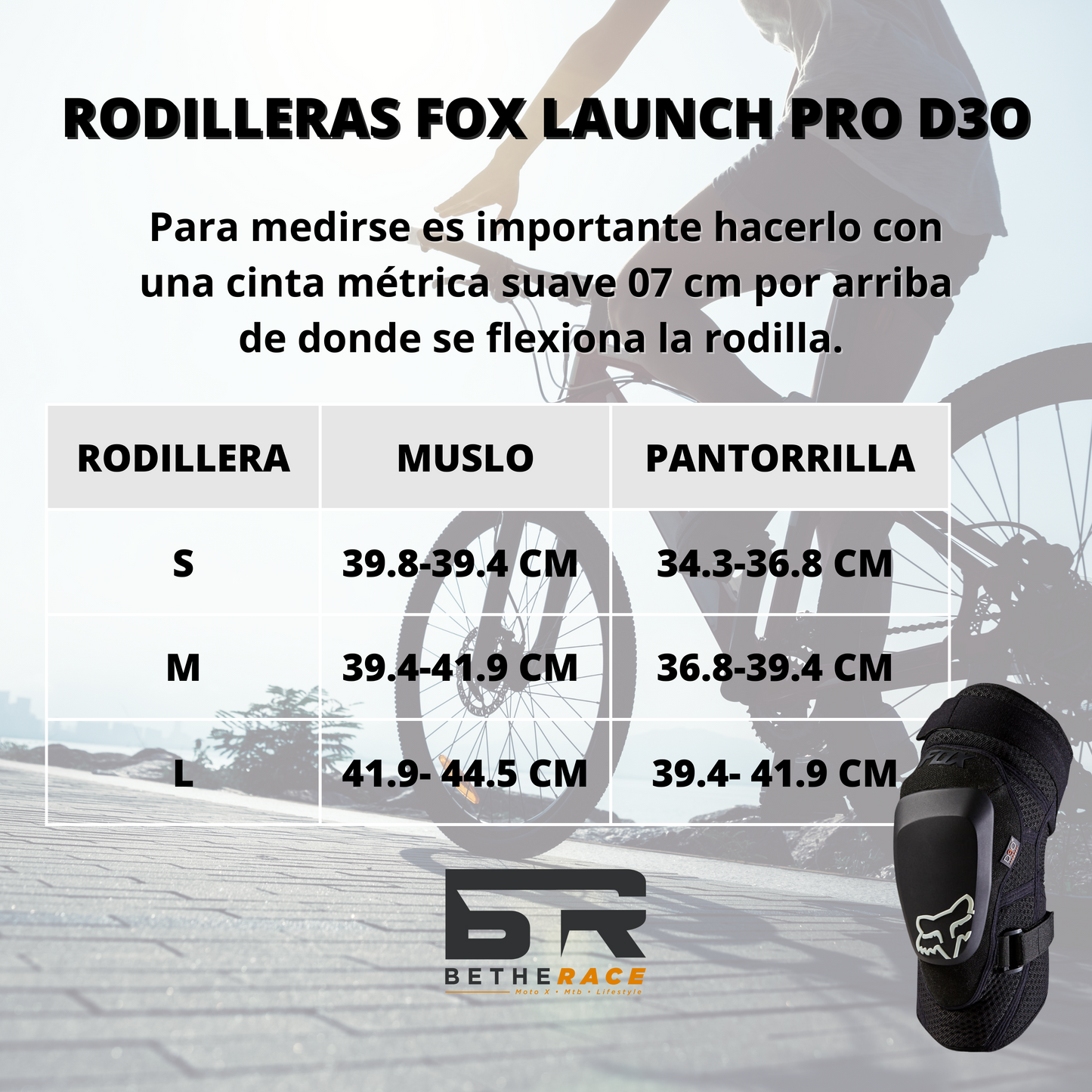 RODILLERAS FOX LAUNCH PRO D3O NEGRO