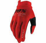 GUANTES 100% iTRACK ROJOS